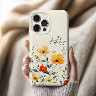 Bruidsmeisje Douane Wilde Bloemen Huwelijk Moede iPhone 15 Pro Max Hoesje
