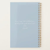 Bruidsmeisje Dusty Blue gepersonaliseerde bruiloft Planner (Achterkant)