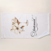 Bruidsmeisje Espresso Martini Bachelorette Strandlaken (Voorkant)