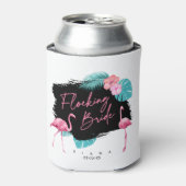 Bruidsmeisje Flamingo Afstuderen Bruid ID930 Blikjeskoeler (Blikje Voorkant)