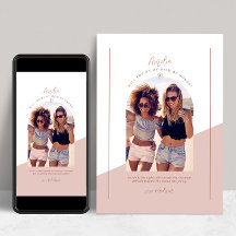 Bruidsmeisje foto persoonlijk voorstel Kaart