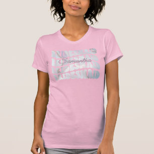 Bruidsmeisje gepersonaliseerde naam t-shirt