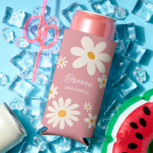 Bruidsmeisje geschenken retro daisy woestijn roze 