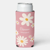 Bruidsmeisje geschenken retro daisy woestijn roze  (Seltzer Voorkant)