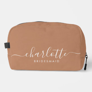 Bruidsmeisje Gift Caramel Toilettasje