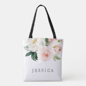 Bruidsmeisje Gift Gepersonaliseerde Canvas tas Blu (Achterkant)