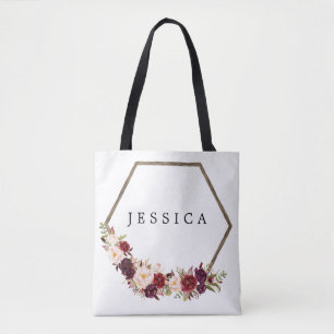 Bruidsmeisje Gift Gepersonaliseerde Canvas tas Boh