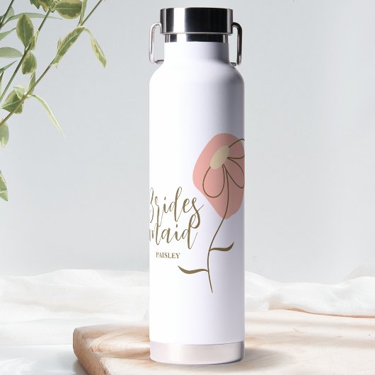 Bruidsmeisje Gifts Waterfles - Gouden Daisy