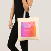 Bruidsmeisje Glittery Roze Rose Goud Bruiloft Bloe Tote Bag (Voorkant (product))