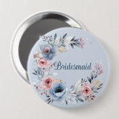 Bruidsmeisje gunst geschenk ronde button 4,0 cm (Voorkant /achterkant)