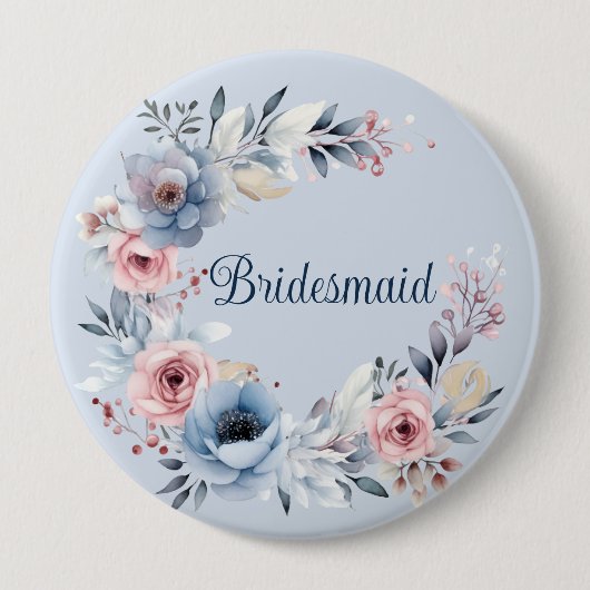 Bruidsmeisje gunstgeschenk ronde button 4,0 cm (Voorkant)
