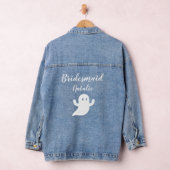 Bruidsmeisje Halloween Ghost Wedding Bachelorette Denim Jacket (Hangar)