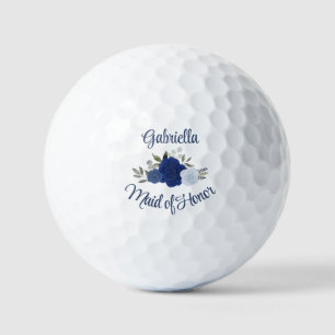 Bruidsmeisje Huwelijks Cadeau Blauwe Boho Chic Roz Golfballen