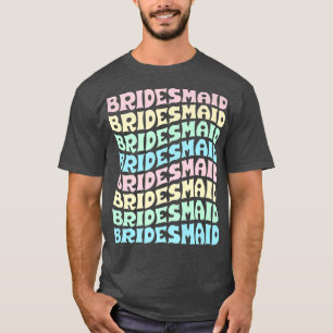 Bruidsmeisje I Do Crew Retro Bruidsmeisjes Bruilof T-shirt