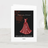 bruidsmeisje kaart (Achterkant)