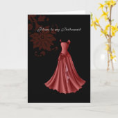 bruidsmeisje kaart (Gele Bloem)