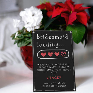 Bruidsmeisje Loading Heart Black Bruidsmeisje Voor