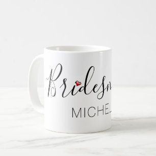 Bruidsmeisje met naam koffiemok