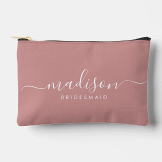 Bruidsmeisje Modern Minimal Script Dusty Pink Etui