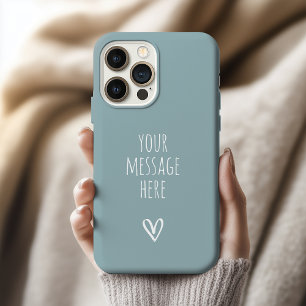 Bruidsmeisje Moederdag Teal Aangepast Schrift iPhone 15 Pro Max Hoesje