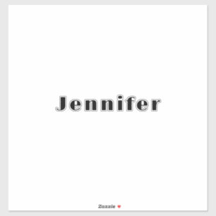 Bruidsmeisje naam Monogram bruiloft Vrijgezellenfe Sticker