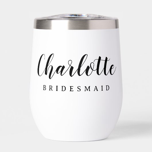 bruidsmeisje naam schattig script (Voorkant)