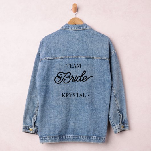 bruidsmeisje naam team bruid denim jacket (Hangar)