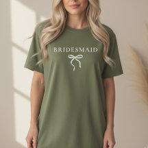 Bruidsmeisje op maat gemaakt shirt voor bruidsmeis