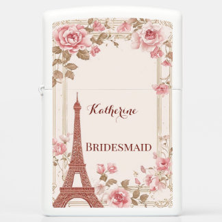 Bruidsmeisje Parijse stijl Tijdloze Eiffeltoren