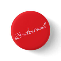 Bruidsmeisje Pin Badge Gift Rood Roze Bruids Parti