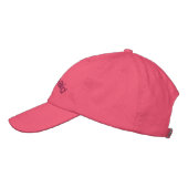 Bruidsmeisje roze geborduurd Pet (Links)