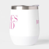 Bruidsmeisje roze modern gepersonaliseerd (Links)