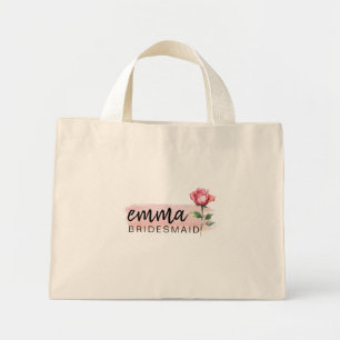 Bruidsmeisje Roze Roos Tassen – Aanpasbaar Cadeau