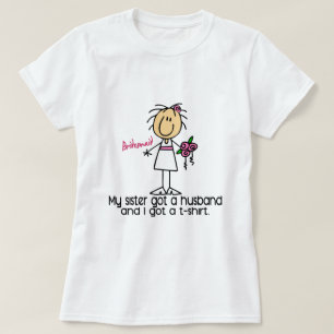 Bruidsmeisje Stick Figuur Ik kreeg een T-shirt (zu