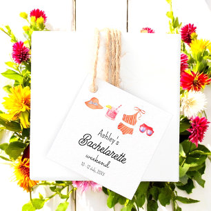 Bruidsmeisje Strand Bikini Weekend Bedankjes Labels
