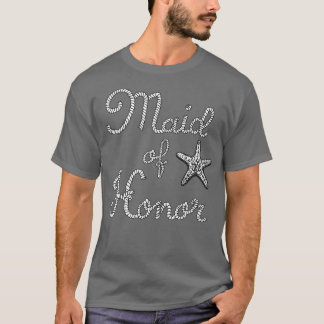 Bruidsmeisje Strand Trouw Zeester T-shirt