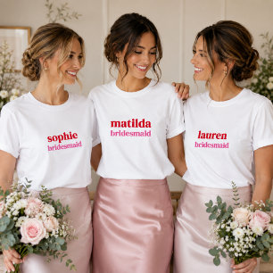 Bruidsmeisje T-shirts Bruidsfeest Bruidspartij