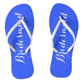 Bruidsmeisje Trendy Royal Blue Teenslippers (Voetbed)