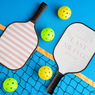 Bruidsmeisje van de laatste swing Bruid Monogram Pickleball Paddle
