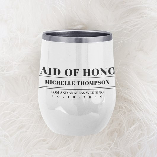 Bruidsmeisje van eer gepersonaliseerd