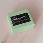 Bruidsmeisje voorstel cadeau label sticker