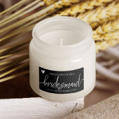 Bruidsmeisje voorstel kaars label Sticker