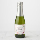 bruidsmeisje voorstel vlinder mousserende wijn lab sparkling wijnetiket (Voorkant)