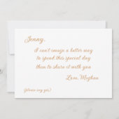 Bruidsmeisje Voorstelkaart Kaart (Achterkant)