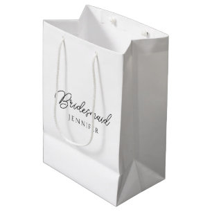 Bruidsmeisje vrijgezellenfeest naam sjabloon Dames Medium Cadeauzakje