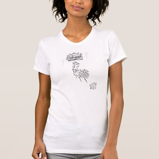 Bruidsmeisje vrijgezellenfeest of bruids douche  t-shirt (Voorkant)