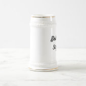 Bruidsmeisje Zwart Elegant Schrift Cadeaus Bruilof Bierpul (Center)