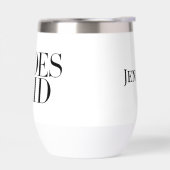 Bruidsmeisje Zwart Modern Elegant Gepersonaliseerd (Links)