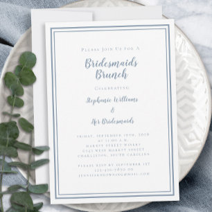 Bruidsmeisjes Brunch Bruiloftsspel Moderne Stof Bl Kaart