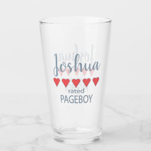 Bruidsmeisjes en bruidsjonkers 5 hart pageboy glas